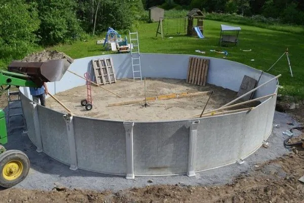 above ground pool installation - fairfield county deck builders