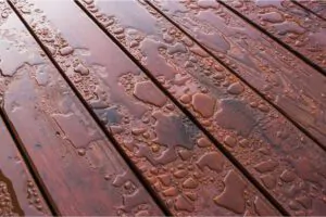 Water Beading on Seal Deck - Fairfield County Deck Builders